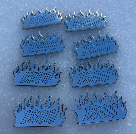1500 Flame Pillar Badges (Pair)